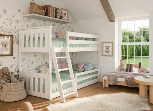 KEVIN 90x200 white bunk bed Lano Furniture