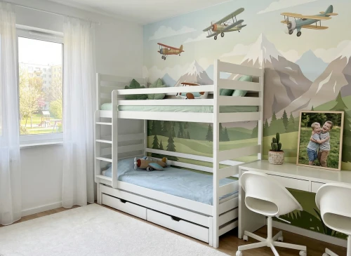 TOMI 90x200 white bunk bed Lano Furniture