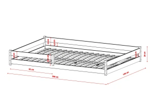 FINI 140x200 Çocuklar İçin Boyasız Ahşap Montessori Yer Yatağı - Lano Mobilya