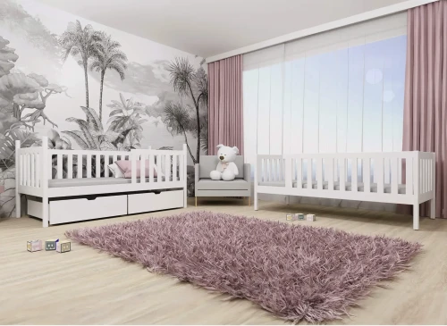 MICHALINA 90x190 Untreated Wood Bunk Bed Lano Furniture