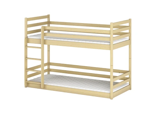 MINI 90x180 unvarnished wooden bunk bed Lano Meble