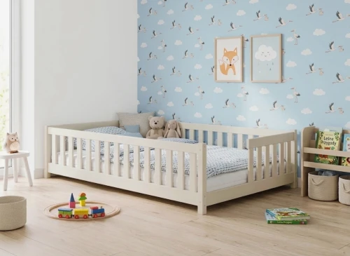 IVY 120x200 Cotton Children's Single Bed - Lano Furniture