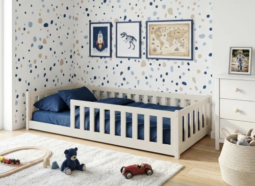 BELLA 80x180 cotton Montessori floor bed for children by Lano Meble