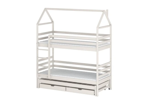 DALIA 90x180 Cotton Bunk Bed House by Lano Meble