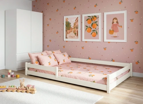 FINI 140x200 Cotton Montessori Floor Bed for Children
