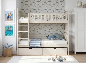 IGNAŚ 80x190 Cotton Bunk Bed Lano Meble