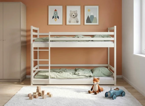 MINI 80x180 Cotton Bunk Bed by Lano Meble