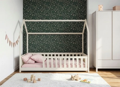 NOAH 90x200 cotton Montessori floor bed children's house Lano Meble
