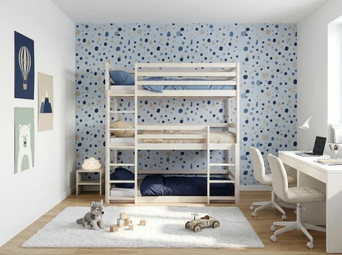 TED 90x200 Cotton Bunk Bed Lano Furniture
