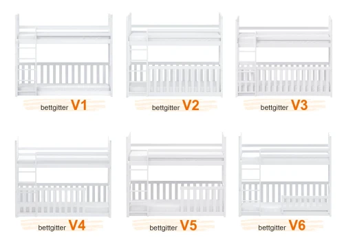 CRIS 90x180 pine bunk bed Lano Furniture