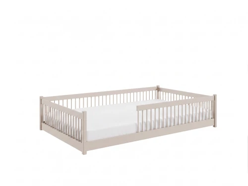 JUNIOR 120x200 cashmere Montessori floor bed for children Lano Furniture