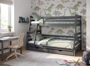 FAMI 90x200 graphite bunk bed Lano Furniture
