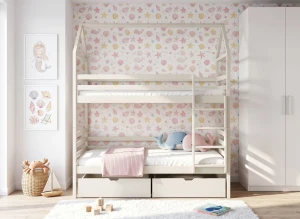 ALEX 80x160 Cotton Bunk Bed by Lano Meble