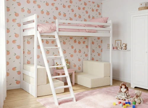 SOFENA 90x200 beyaz ranza, modüler kanepe, bej kumaş, 38 Lano Möbel