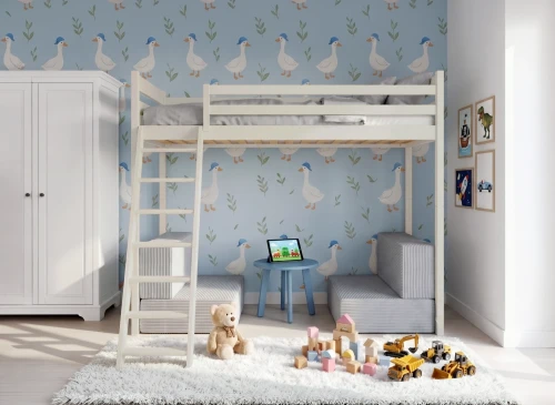 SOFENA 90x200 cotton loft bed with modular sofa fabric gray zoom 15 sage Lano Furniture