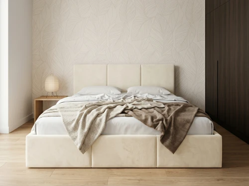 HAVEN 180x200 cream upholstered bed in manila fabric 01