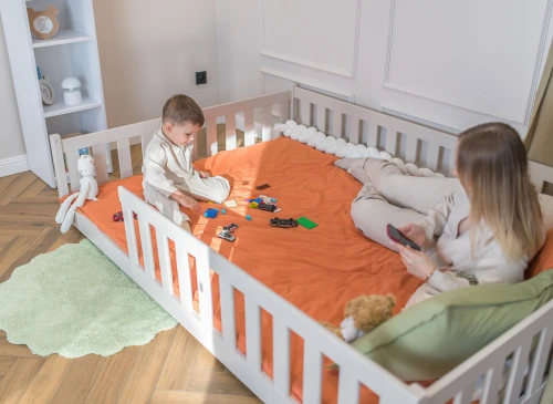MATI 140x200 cashmere Montessori floor bed for children Lano Furniture