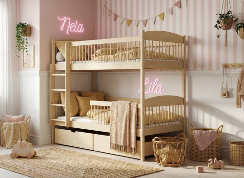 LUNA 80x180 pine bunk bed Lano Furniture