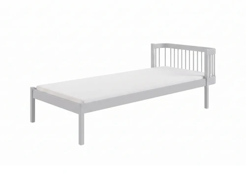 LOVE 90x190 ash grey single bed for children Lano Furniture