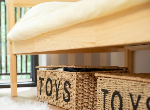 LOVE 90x190 unlacquered wood single bed for children Lano Furniture