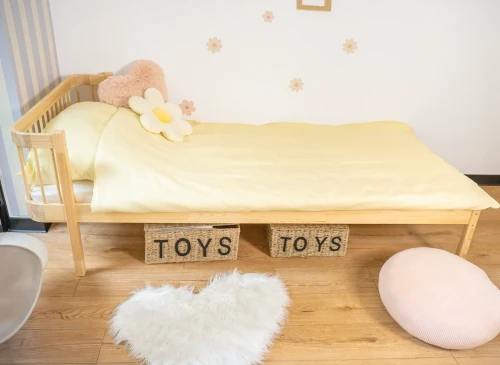 LOVE 90x180 unlacquered wood single bed for children Lano Furniture