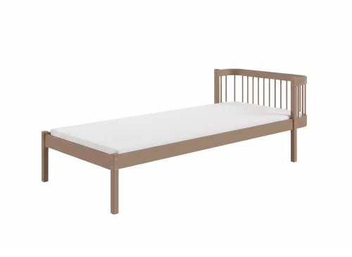 LOVE 90x200 milk chocolate single bed for children Lano Furniture