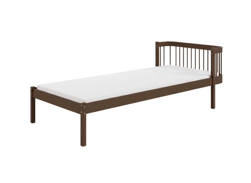 LOVE 90x200 dark chocolate single bed for children Lano Furniture