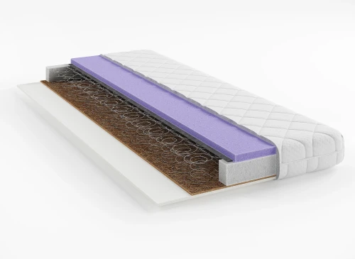 RUSH 70x170 medium firm 14 cm pocket spring with coconut mattress Lano Furniture
