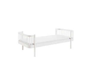 HEART 90x190 white single bed for children Lano Furniture