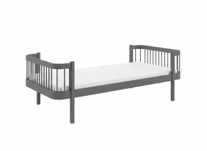 HEART 90x190 graphite single bed for children Lano Furniture
