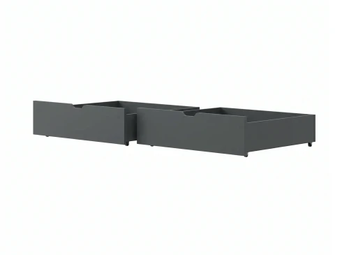 Set of 2 Tall Drawers for Lano Meble Children's Bed, Graphite