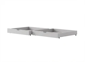 Set of 2 Low Drawers for Lano Meble Children's Bed, Ash Grey