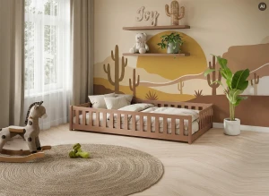 ZOYA 90X190 cinnamon single children's bed Lano Furniture
