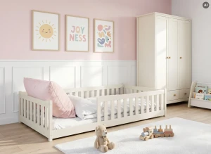 OTIS 120x200 Cotton Montessori Floor Bed for Children by Lano Meble