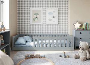 BELLA 80x180 grey Montessori floor cot bed Lano Furniture