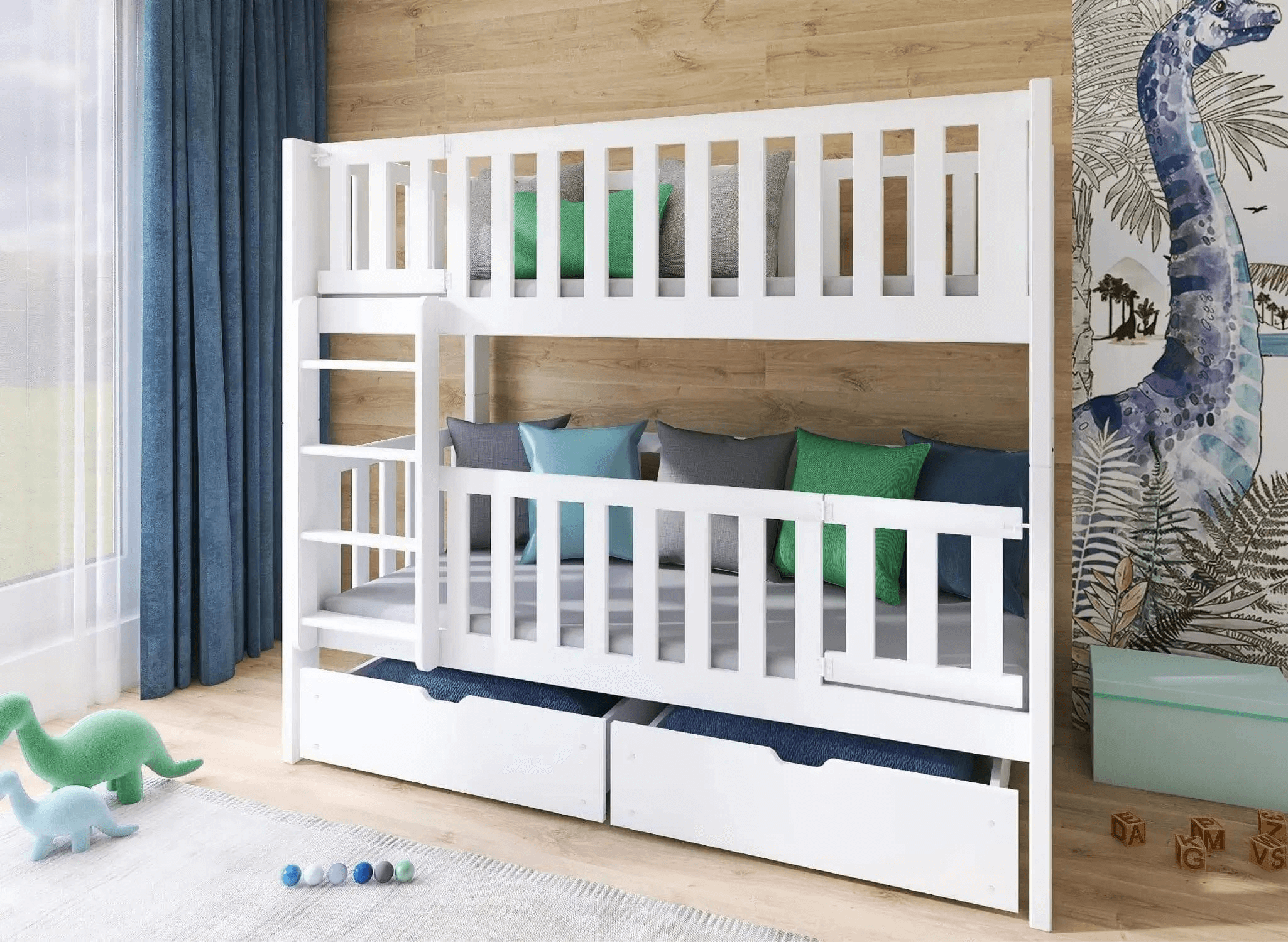 Solid wooden KSAWERY bunk bed