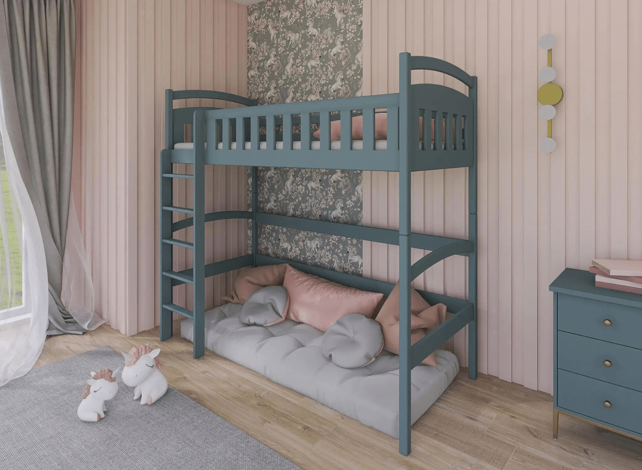 MIA loft bed arrangement
