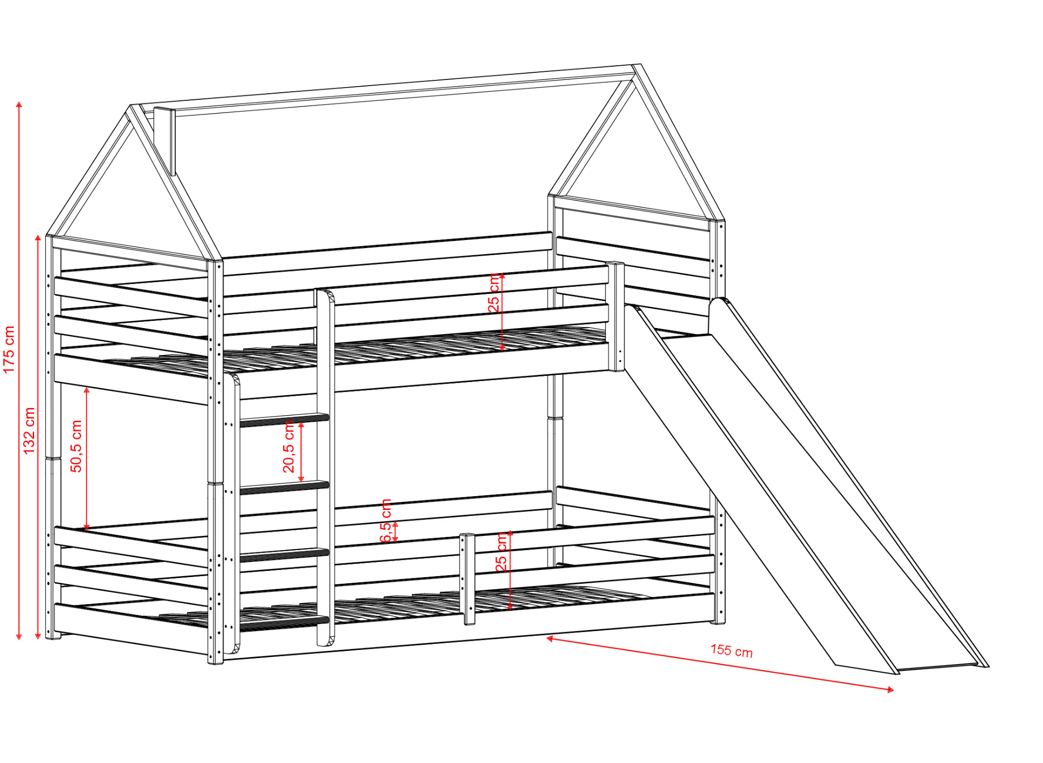 PLAY bed dimensions