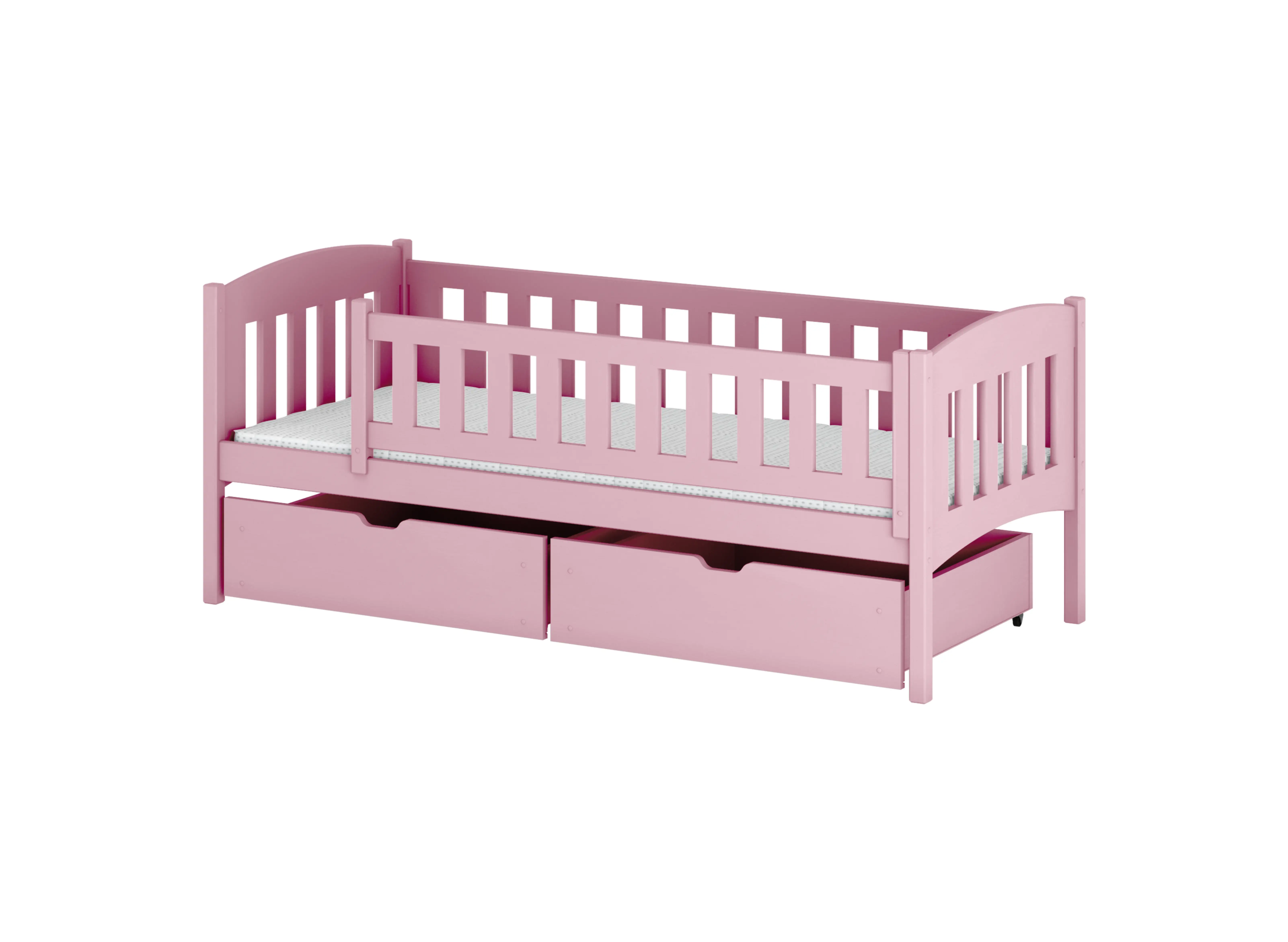 GUCIO 80x160 Rosa Einzelbett für Kinder Lano Möbel