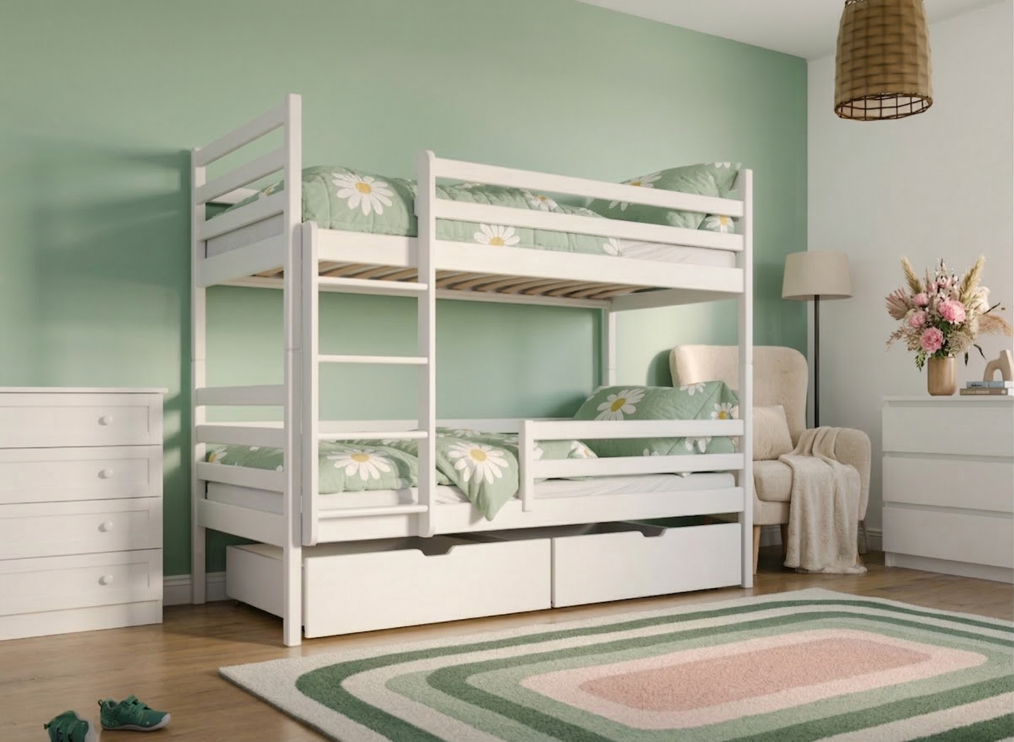 NEMO 90x200 Weiß Etagenbett Lano Möbel